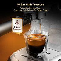 HiBREW ekspres do kawy Cafetera 19 Bar Inox półautomatyczne Super cienki ESE POD i proszek Espresso Cappuccino maszyna ciepłej wody H11 5